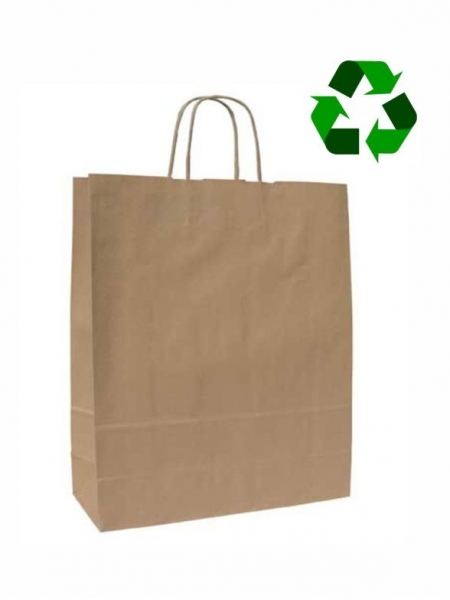 Buste in carta Riciclata Avana - 26x11x34 cm